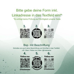 QR Code Aufkleber personalisiert