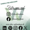 Personalisierter Social Media Aufkleber | Instagram Facebook X LinkedIn Pinterest | Schaufenster Sticker Business